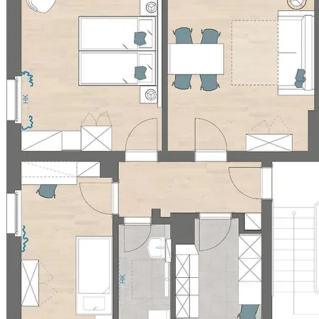דירה Gsw Gaestewohnungen Karl-marx-strasse 42 גובן